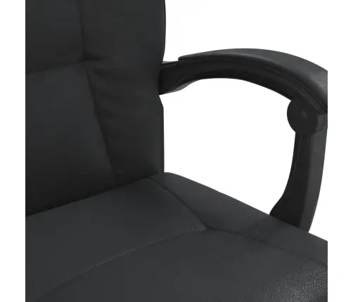 Biroja Krēsls, Atgāžams, Melna Mākslīgā Āda Vidaxl