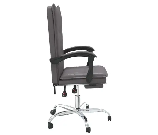 Atlošiama Biuro Kėdė, Pilkos Spalvos, Dirbtinė Oda