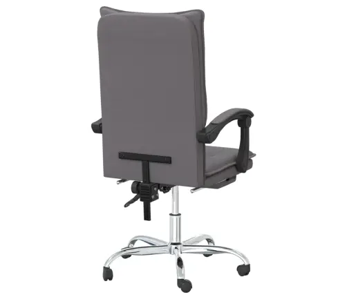 Atlošiama Biuro Kėdė, Pilkos Spalvos, Dirbtinė Oda