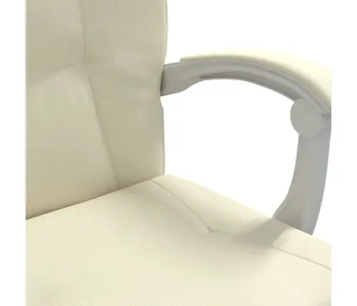 Reguleeritav Kontoritool, Kreemjas, Kunstnahk