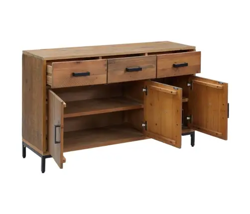 Kumode, Brūna, 110X35X70 Cm, Priedes Masīvkoks Vidaxl