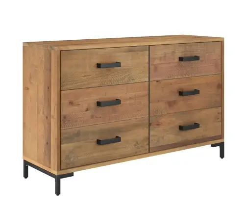 Šoninė Spintelė, Ruda, 110X35X70cm Pušies Medienos Masyvas