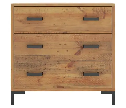 Kumode Ar Atvilktnēm, 75X35X70 Cm, Priedes Masīvkoks Vidaxl