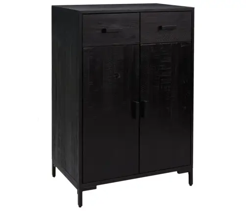 Apavu Plaukts, Melns, 75X40X110 Cm, Priedes Masīvkoks Vidaxl