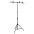Stovas Fonui, Juodos Spalvos, 91X60X(70–200)cm T Formos