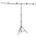 Stovas Fonui, Juodos Spalvos, 201X60X(70–200)cm T Formos