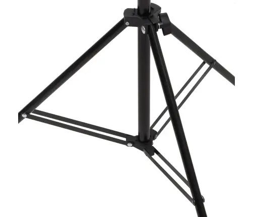 Fonu Statīvs, T-Forma, Melns, 201X60X(70-200) Cm Vidaxl