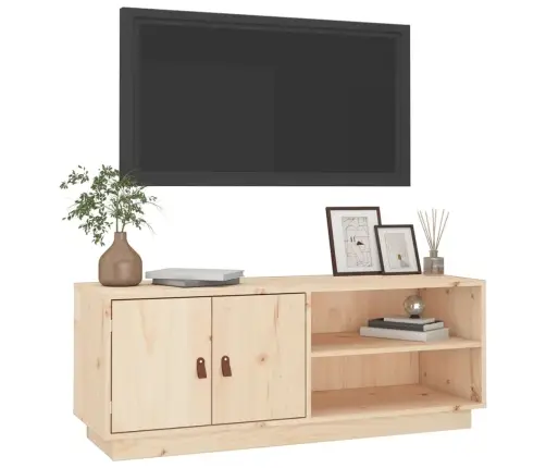 Tv Skapītis, 105X34X40 Cm, Priedes Masīvkoks Vidaxl