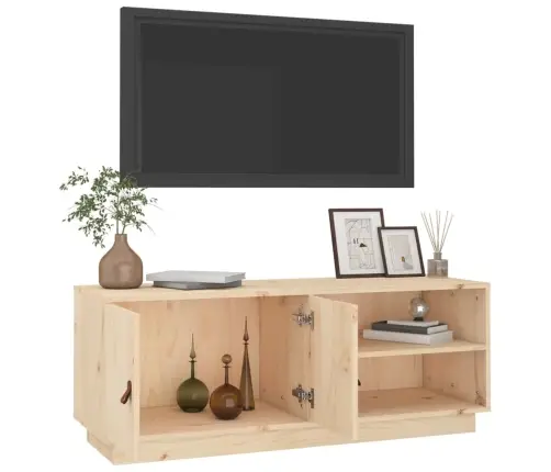 Tv Skapītis, 105X34X40 Cm, Priedes Masīvkoks Vidaxl