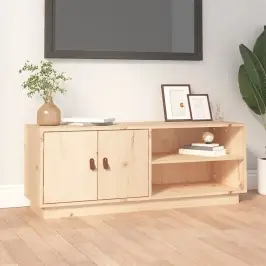 Tv Skapītis, 105X34X40 Cm, Priedes Masīvkoks Vidaxl