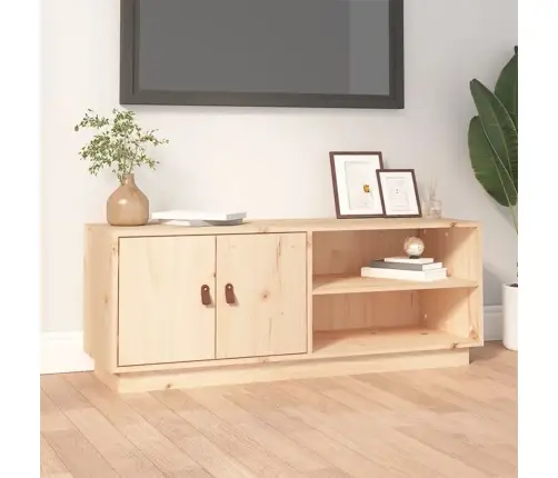 Tv Skapītis, 105X34X40 Cm, Priedes Masīvkoks Vidaxl