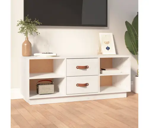 Tv Skapītis, Balts, 100X34X40 Cm, Priedes Masīvkoks Vidaxl Tv Skapītis, Balts, 100X34X40 Cm, Priedes Masīvkoks Vidaxl