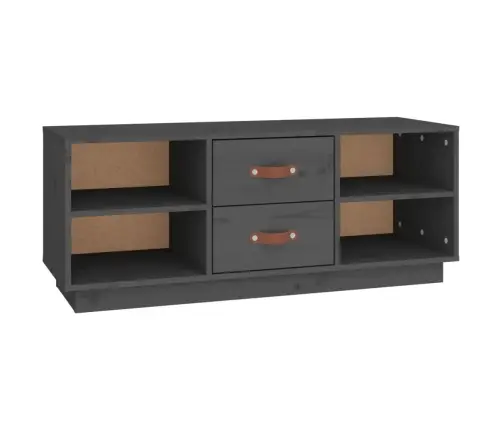 Tv Skapītis, Pelēks, 100X34X40 Cm, Priedes Masīvkoks Vidaxl Tv Skapītis, Pelēks, 100X34X40 Cm, Priedes Masīvkoks Vidaxl