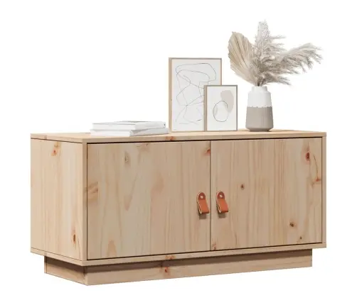 Tv Skapītis, 80X34X40 Cm, Priedes Masīvkoks Vidaxl