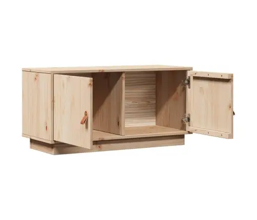 Tv Skapītis, 80X34X40 Cm, Priedes Masīvkoks Vidaxl