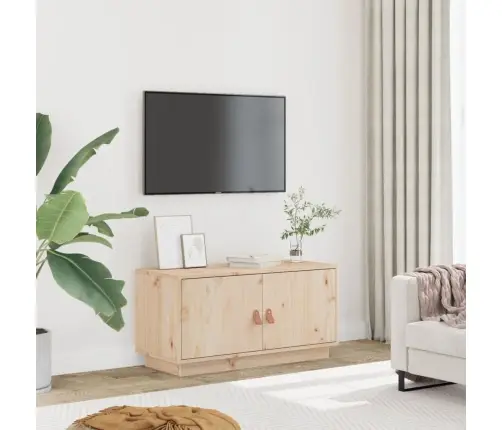 Tv Skapītis, 80X34X40 Cm, Priedes Masīvkoks Vidaxl