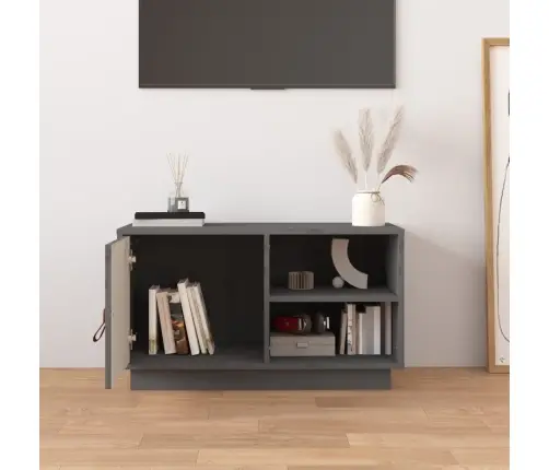 Tv Skapītis, Pelēks, 70X34X40 Cm, Priedes Masīvkoks Vidaxl Tv Skapītis, Pelēks, 70X34X40 Cm, Priedes Masīvkoks Vidaxl