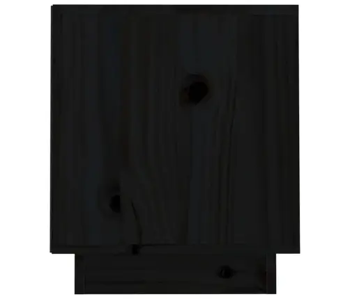 Tv Skapītis, Melns, 70X34X40 Cm, Priedes Masīvkoks Vidaxl