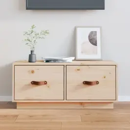 Tv Skapītis, 80X34X35 Cm, Priedes Masīvkoks Vidaxl