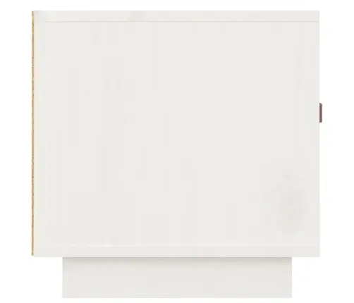 Tv Skapītis, Balts, 80X34X35 Cm, Priedes Masīvkoks Vidaxl