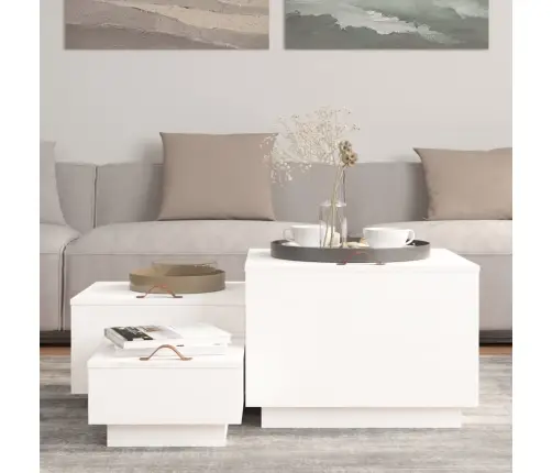 Uzglabāšanas Kastes Ar Vākiem, 3 Gab., Balts Priedes Masīvkoks Vidaxl