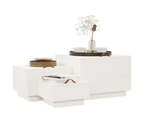 Uzglabāšanas Kastes Ar Vākiem, 3 Gab., Balts Priedes Masīvkoks Vidaxl