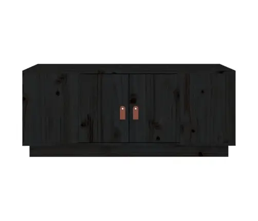 Kafijas Galdiņš, Melns, 100X50X41 Cm, Priedes Masīvkoks Vidaxl