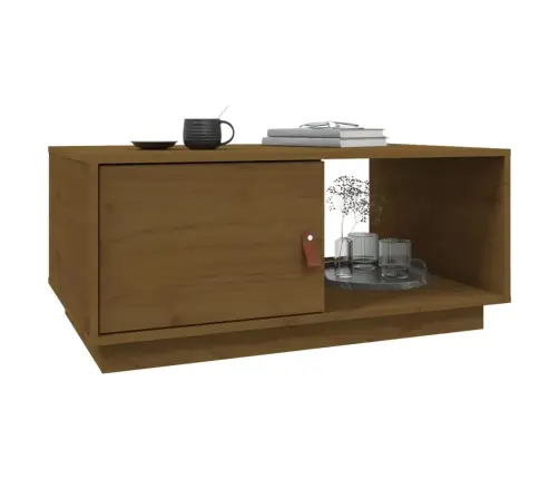 Kavos Staliukas, Medaus Rudas, 80X50X35,5cm Pušies Masyvas