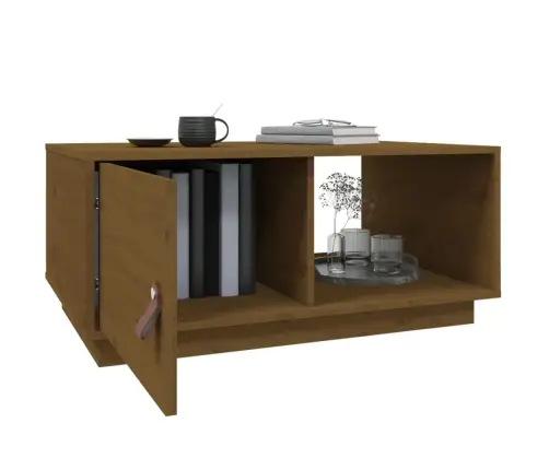 Kavos Staliukas, Medaus Rudas, 80X50X35,5cm Pušies Masyvas