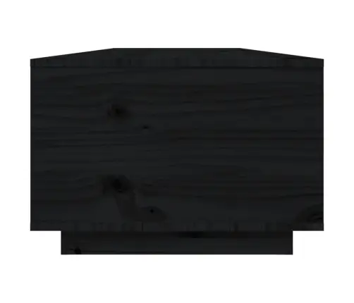 Kafijas Galdiņš, Melns, 80X50X35,5 Cm, Priedes Masīvkoks Vidaxl