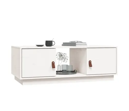 Kafijas Galdiņš, Balts, 100X50X35 Cm, Priedes Masīvkoks Vidaxl Kafijas Galdiņš, Balts, 100X50X35 Cm, Priedes Masīvkoks Vidaxl