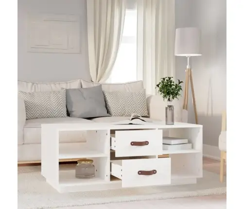 Kohvilaud, Valge, 100X50X41 cm Männipuit Kohvilaud, Valge, 100X50X41 cm Männipuit