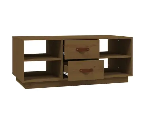 Kafijas Galdiņš, Medus Brūns, 100X50X41 Cm, Priedes Masīvkoks Vidaxl