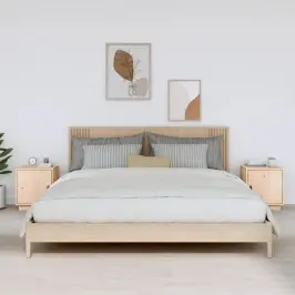 Naktsskapīši, 2 Gab., 40X34X45 Cm, Priedes Masīvkoks Vidaxl