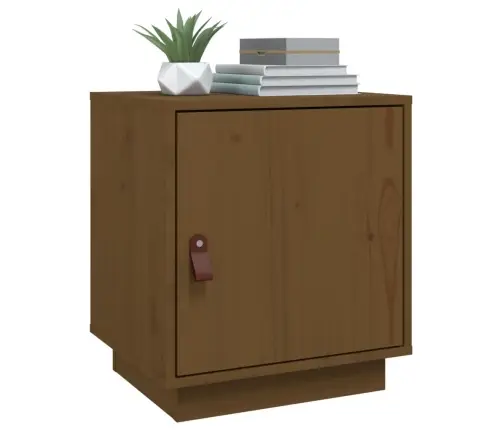 Naktsskapīši, 2 Gab., Brūni, 40X34X45 Cm, Priedes Masīvkoks Vidaxl