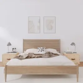 Naktinės Spintelės, 2Vnt., 40X34X35cm Pušies Medienos Masyvas