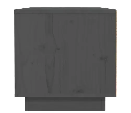 Naktinė Spintelė, Pilka, 40X34X35cm Pušies Medienos Masyvas