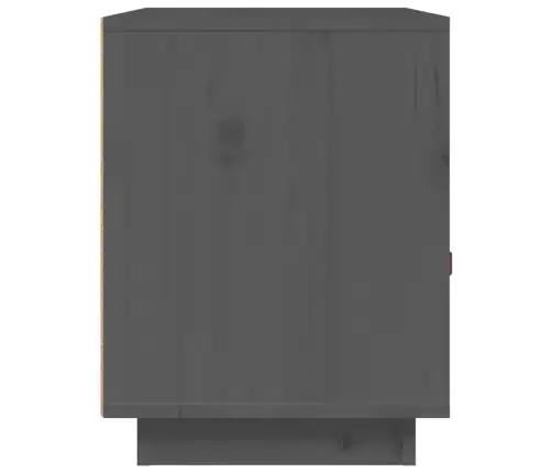 Naktsskapīši, 2 Gab., Pelēki, 40X34X45 Cm, Priedes Masīvkoks Vidaxl