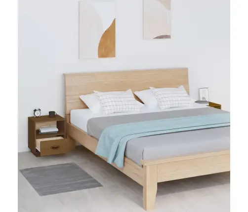 Öökapid 2 Tk, Meepruun, 40X34X45 cm Männipuit