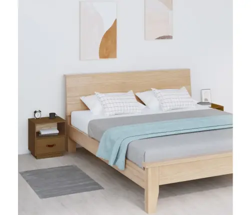 Öökapid 2 Tk, Meepruun, 40X34X45 cm Männipuit