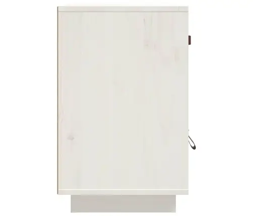 Naktsskapītis, Balts, 40X34X55 Cm, Priedes Masīvkoks Vidaxl