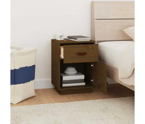 Öökapidd 2 Tk, Meepruun, 40X34X55 cm Männipuit