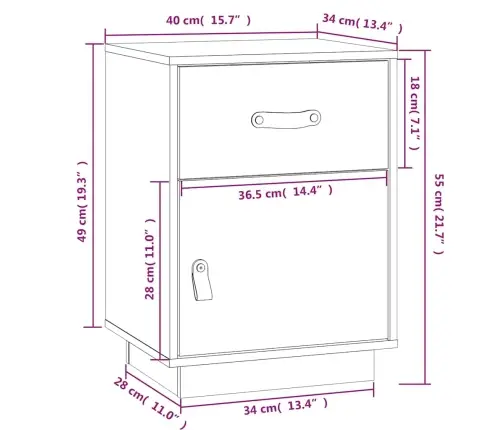 Öökapp, Must, 40 X 34 X 55 cm Männipuit