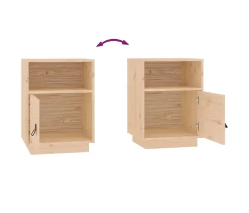 Naktsskapītis, 40X34X55 Cm, Priedes Masīvkoks Vidaxl Naktsskapītis, 40X34X55 Cm, Priedes Masīvkoks Vidaxl