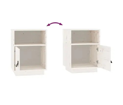 Öökapp, Valge, 40 X 34 X 55 cm Männipuit