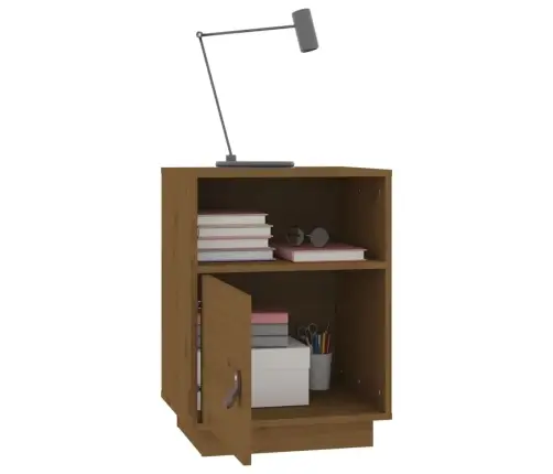 Naktsskapīši, 2 Gab., Brūni, 40X34X55 Cm, Priedes Masīvkoks Vidaxl