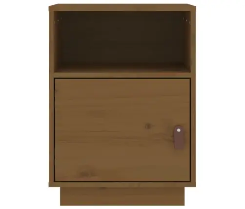 Naktsskapīši, 2 Gab., Brūni, 40X34X55 Cm, Priedes Masīvkoks Vidaxl