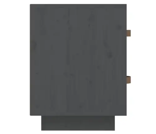 Naktinės Spintelės, 2Vnt., Pilkos, 40X34X45cm Pušies Masyvas