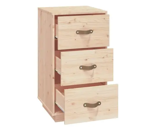 Naktsskapītis, 40X40X75 Cm, Priedes Masīvkoks Vidaxl