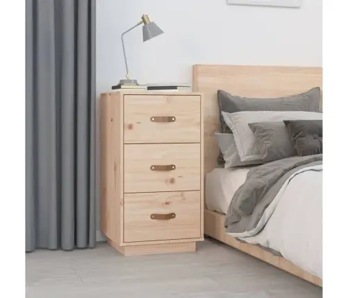 Naktsskapītis, 40X40X75 Cm, Priedes Masīvkoks Vidaxl